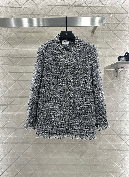 Tassel woolen dress jacket