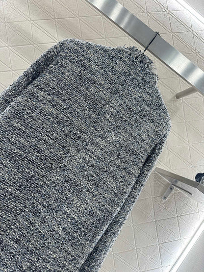 Tassel woolen dress jacket