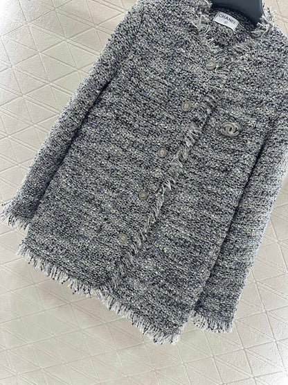 Tassel woolen dress jacket