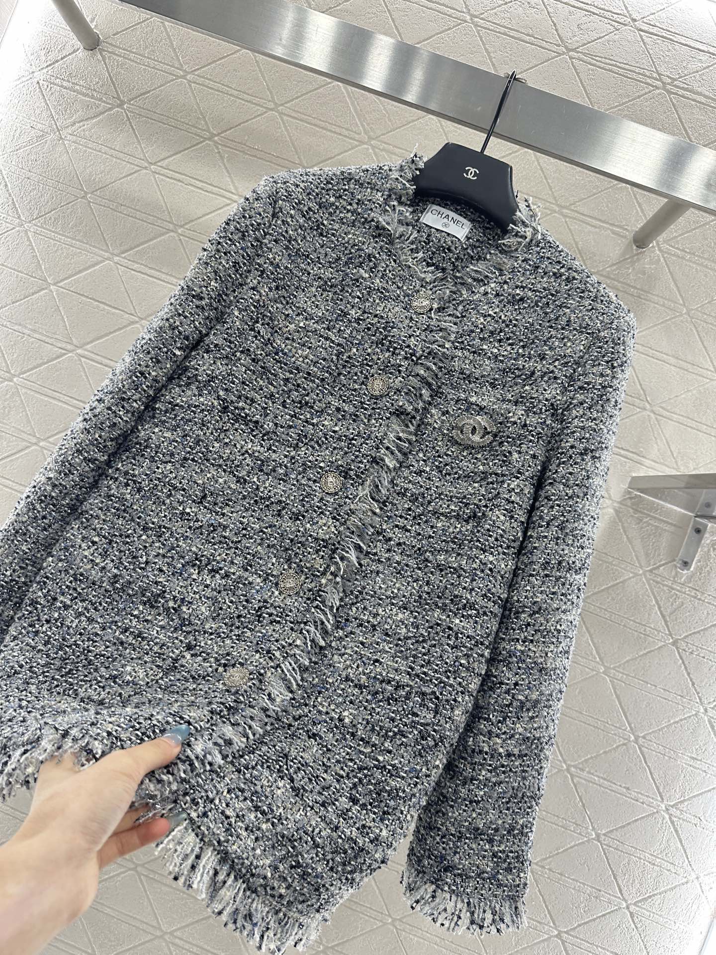 Tassel woolen dress jacket