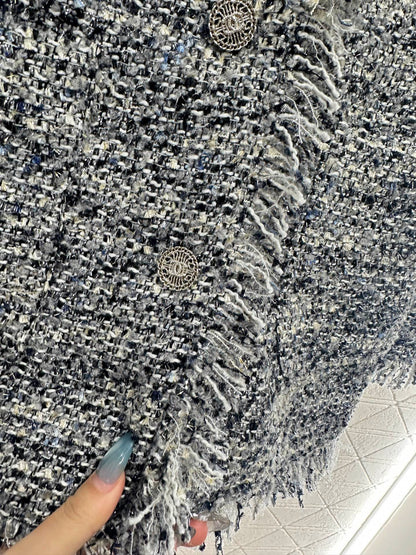 Tassel woolen dress jacket