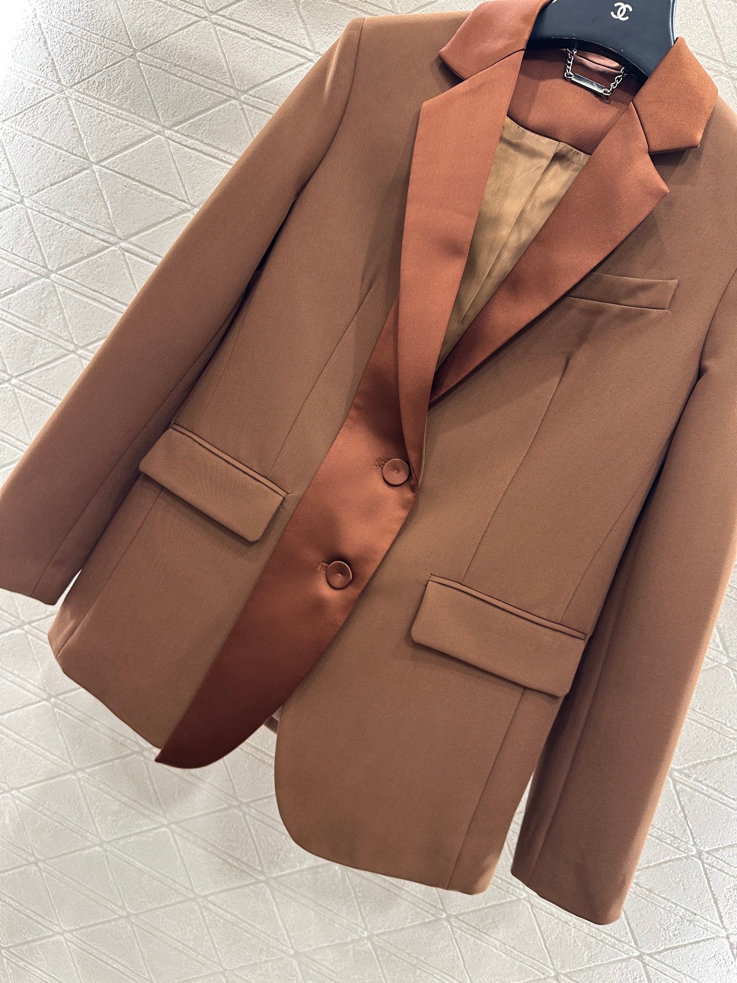 Satin ribbon lapel set