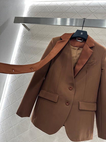 Satin ribbon lapel set