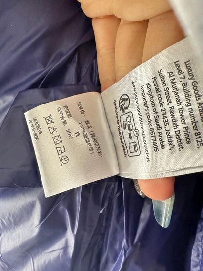 Detachable jacquard hooded down jacket