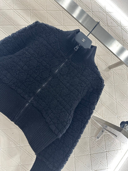 Tengge jacquard zipper jacket