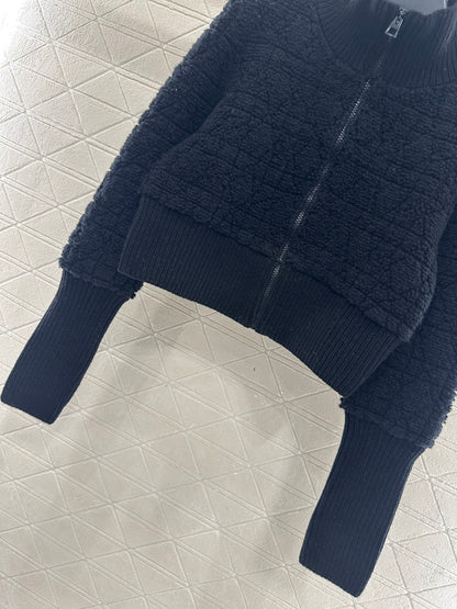 Tengge jacquard zipper jacket