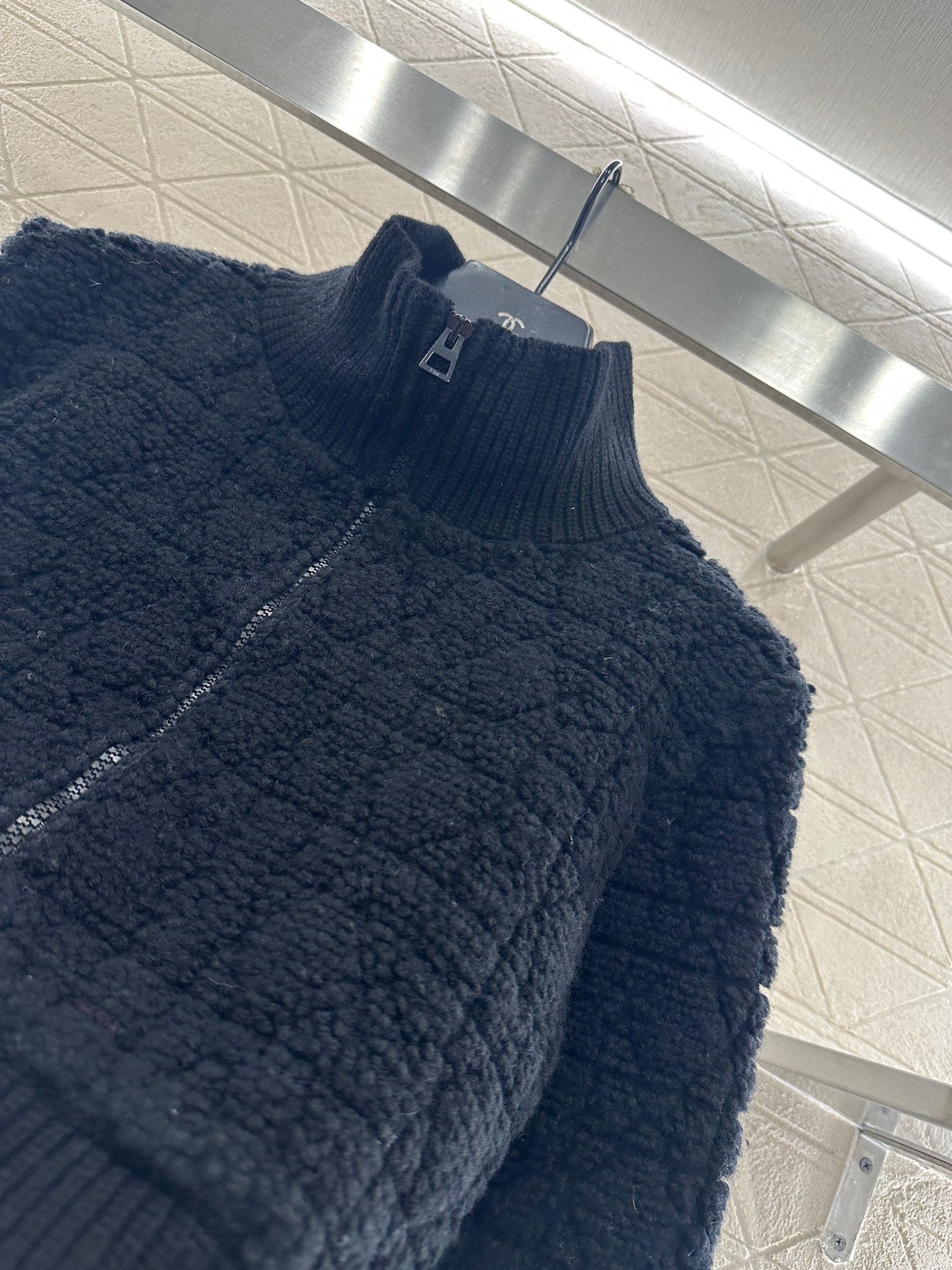 Tengge jacquard zipper jacket