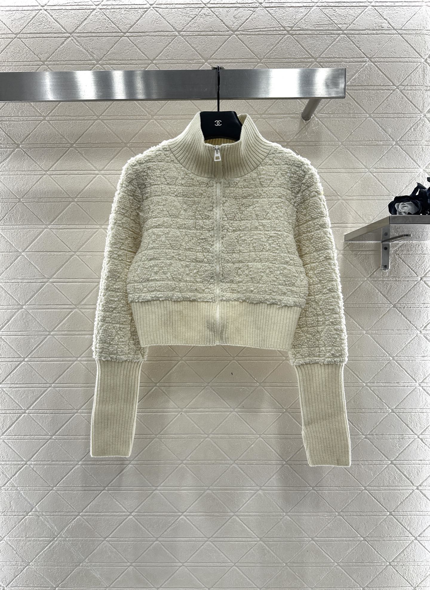 Tengge jacquard zipper jacket