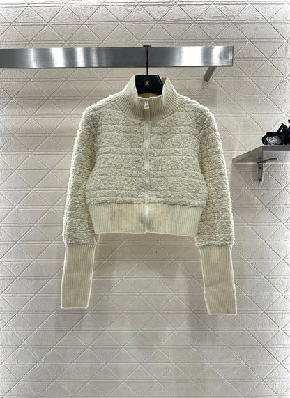 Tengge jacquard zipper jacket