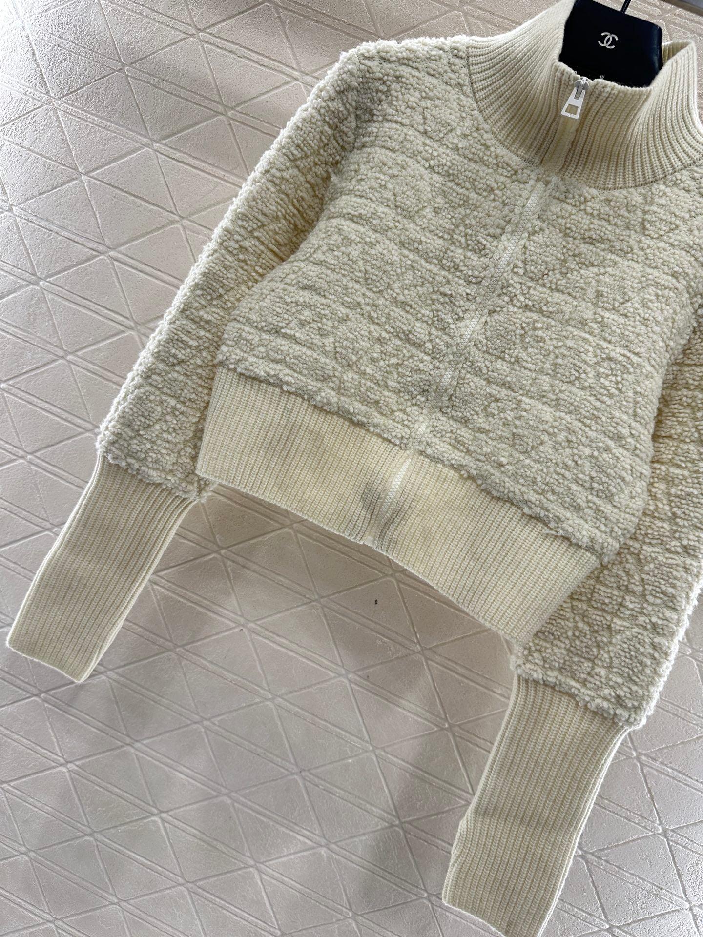 Tengge jacquard zipper jacket