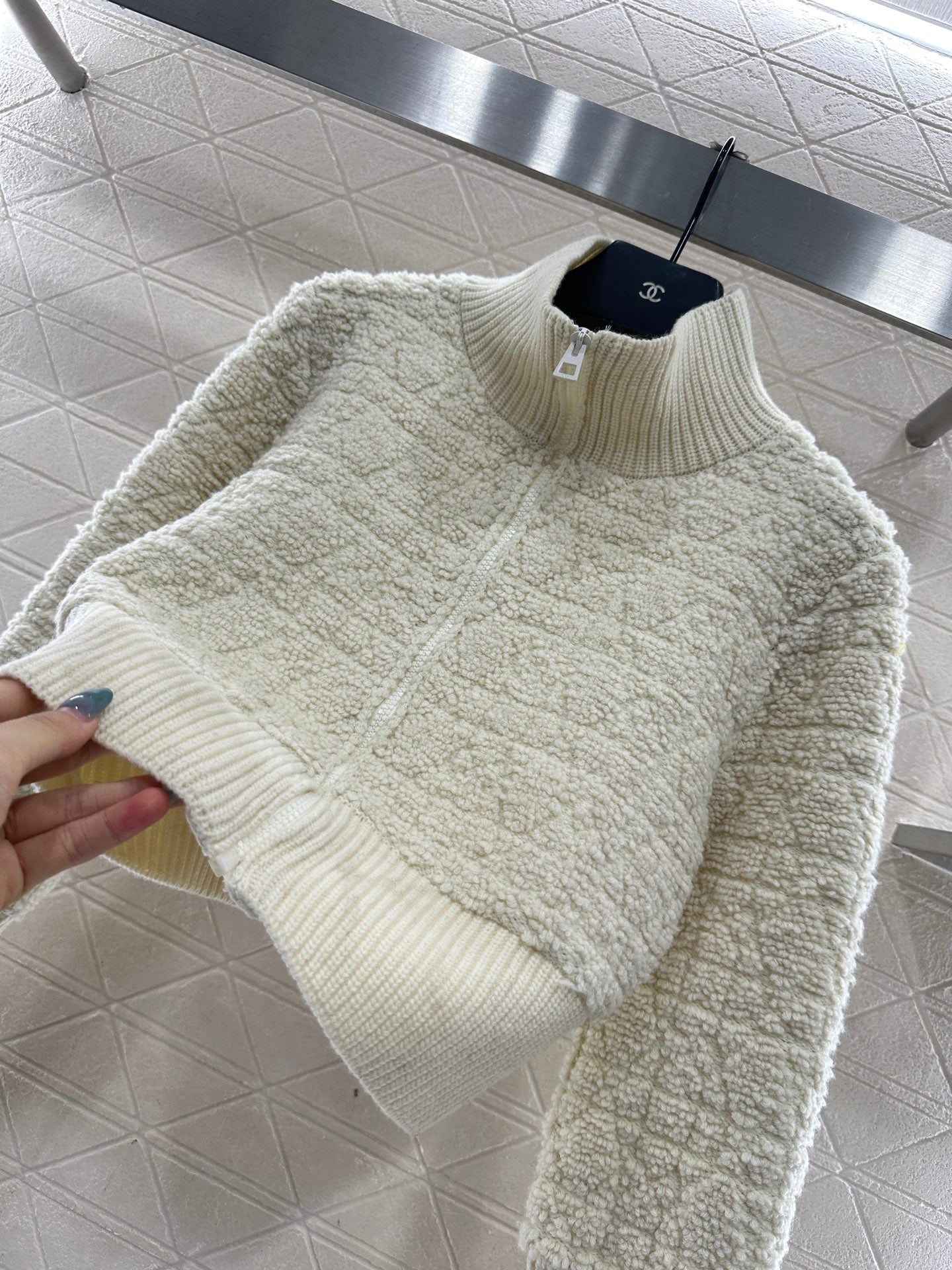 Tengge jacquard zipper jacket