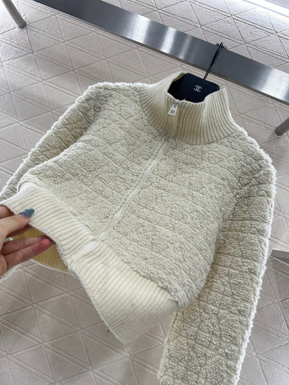 Tengge jacquard zipper jacket