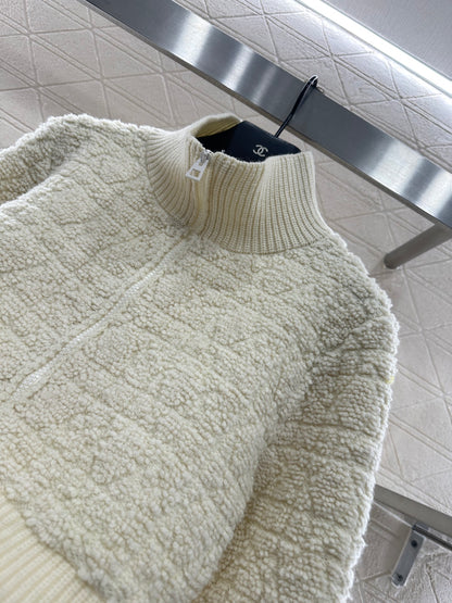 Tengge jacquard zipper jacket