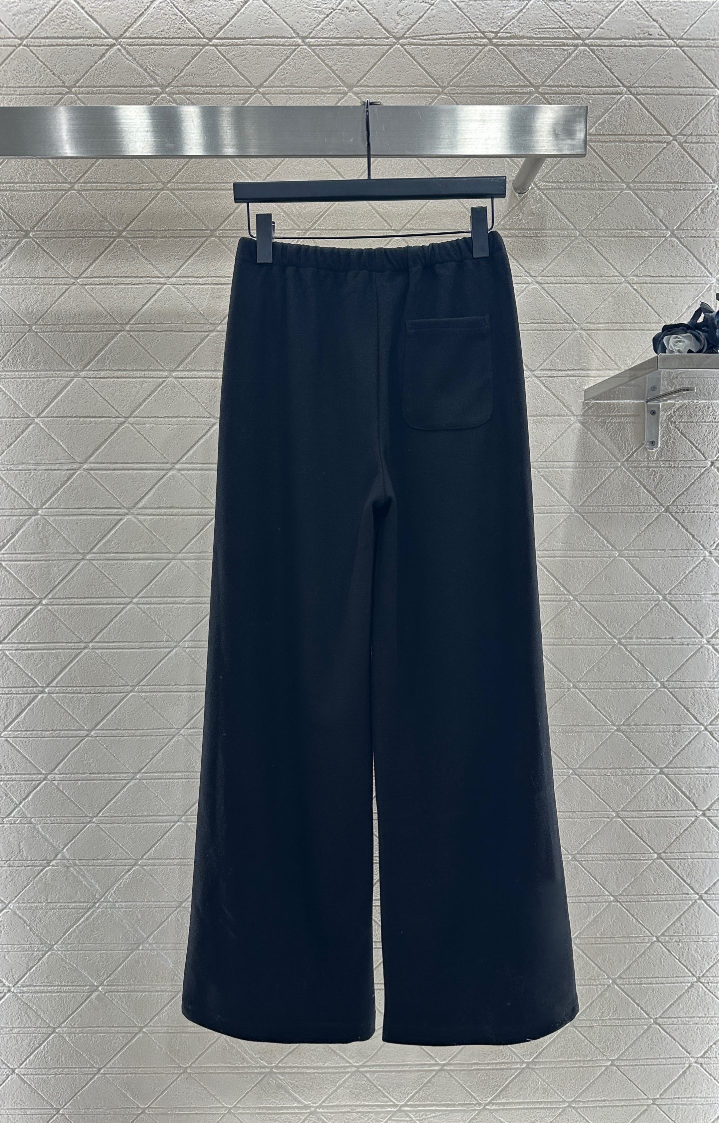 High waisted drawstring wide leg pants