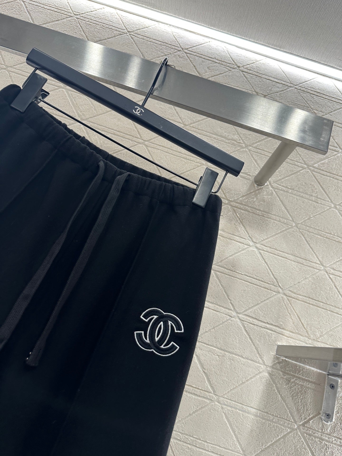 High waisted drawstring wide leg pants