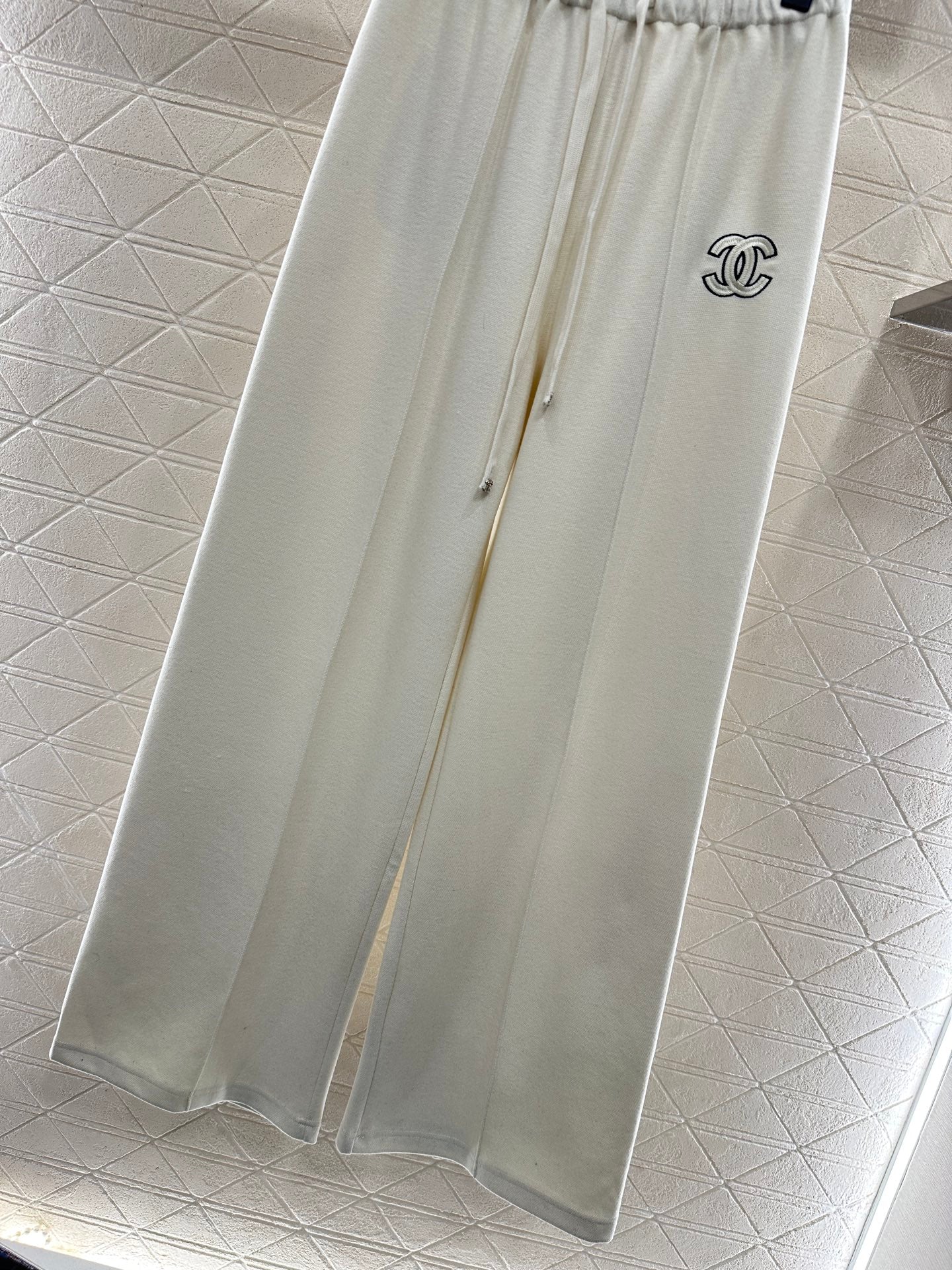 High waisted drawstring wide leg pants