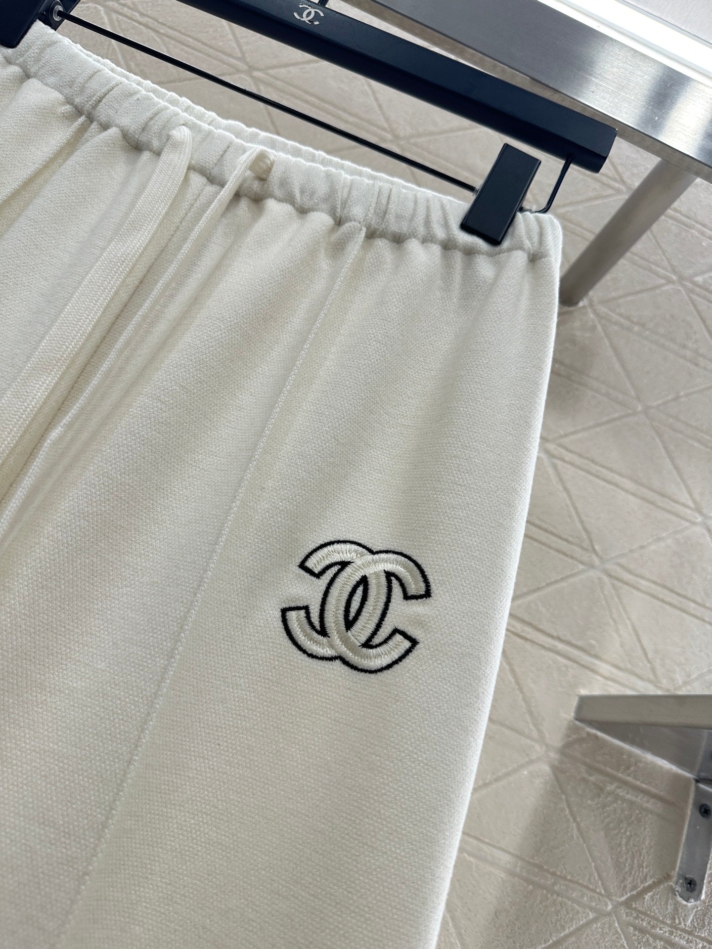 High waisted drawstring wide leg pants