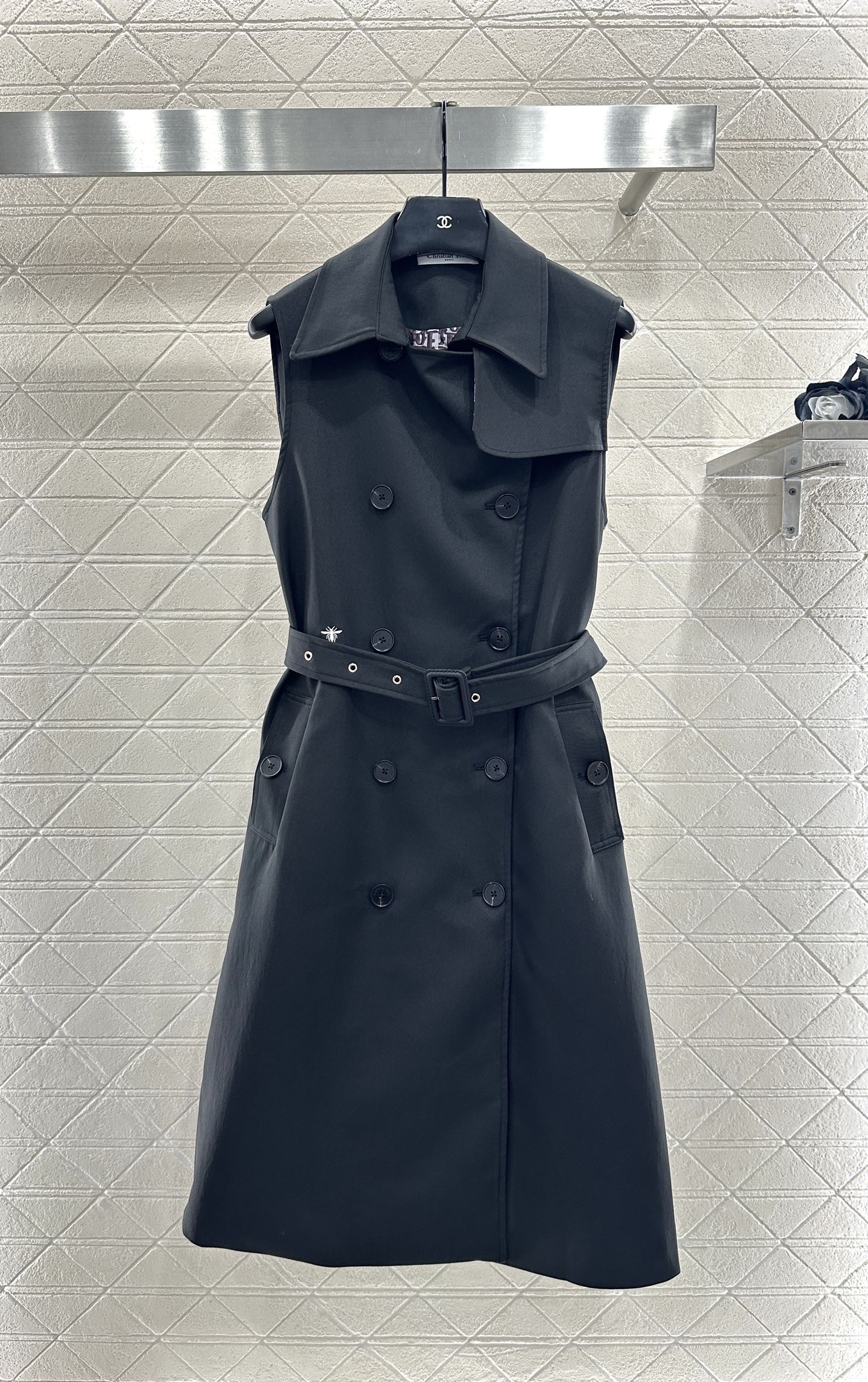 Collar waistband vest skirt