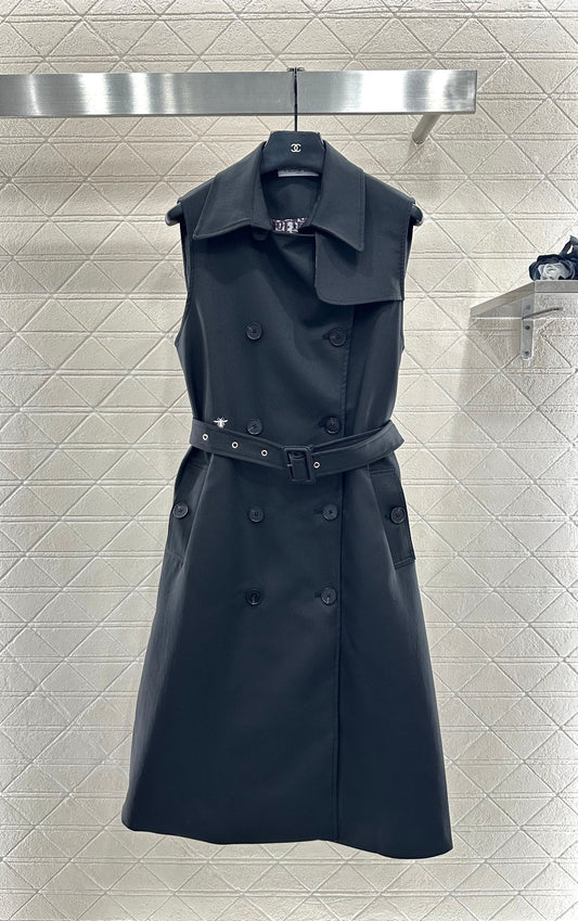 Collar waistband vest skirt