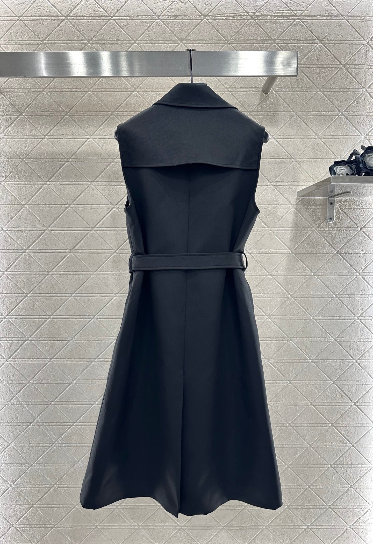 Collar waistband vest skirt