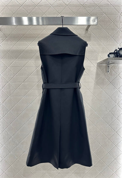 Collar waistband vest skirt