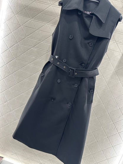 Collar waistband vest skirt