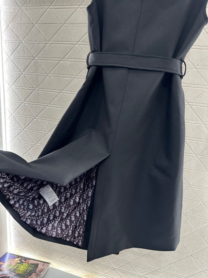 Collar waistband vest skirt