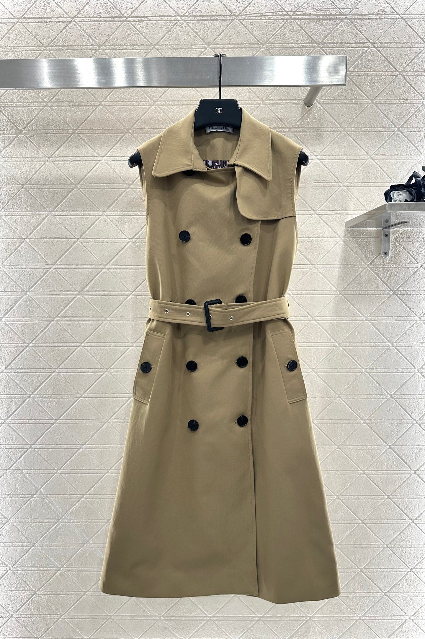 Collar waistband vest skirt