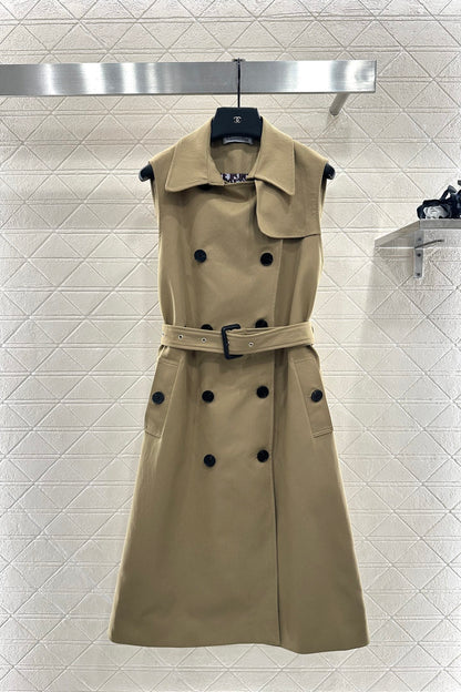 Collar waistband vest skirt