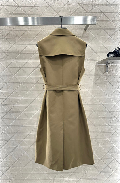 Collar waistband vest skirt