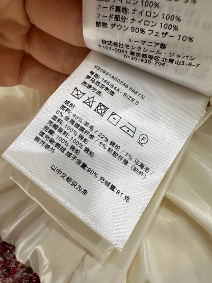 Standing collar woolen down vest