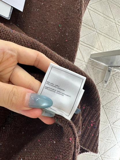 Colorful dot bow knitted vest