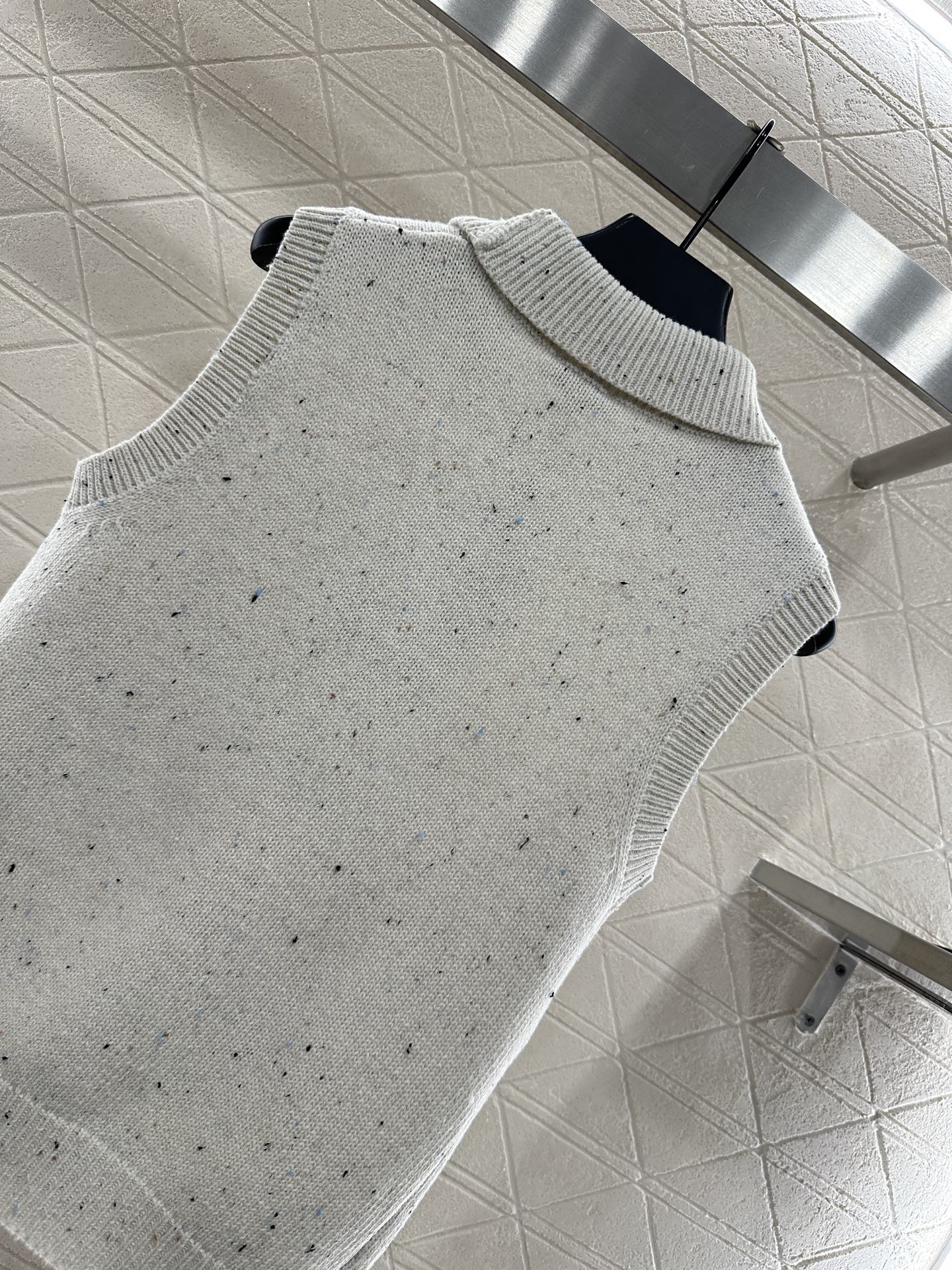 Colorful dot bow knitted vest