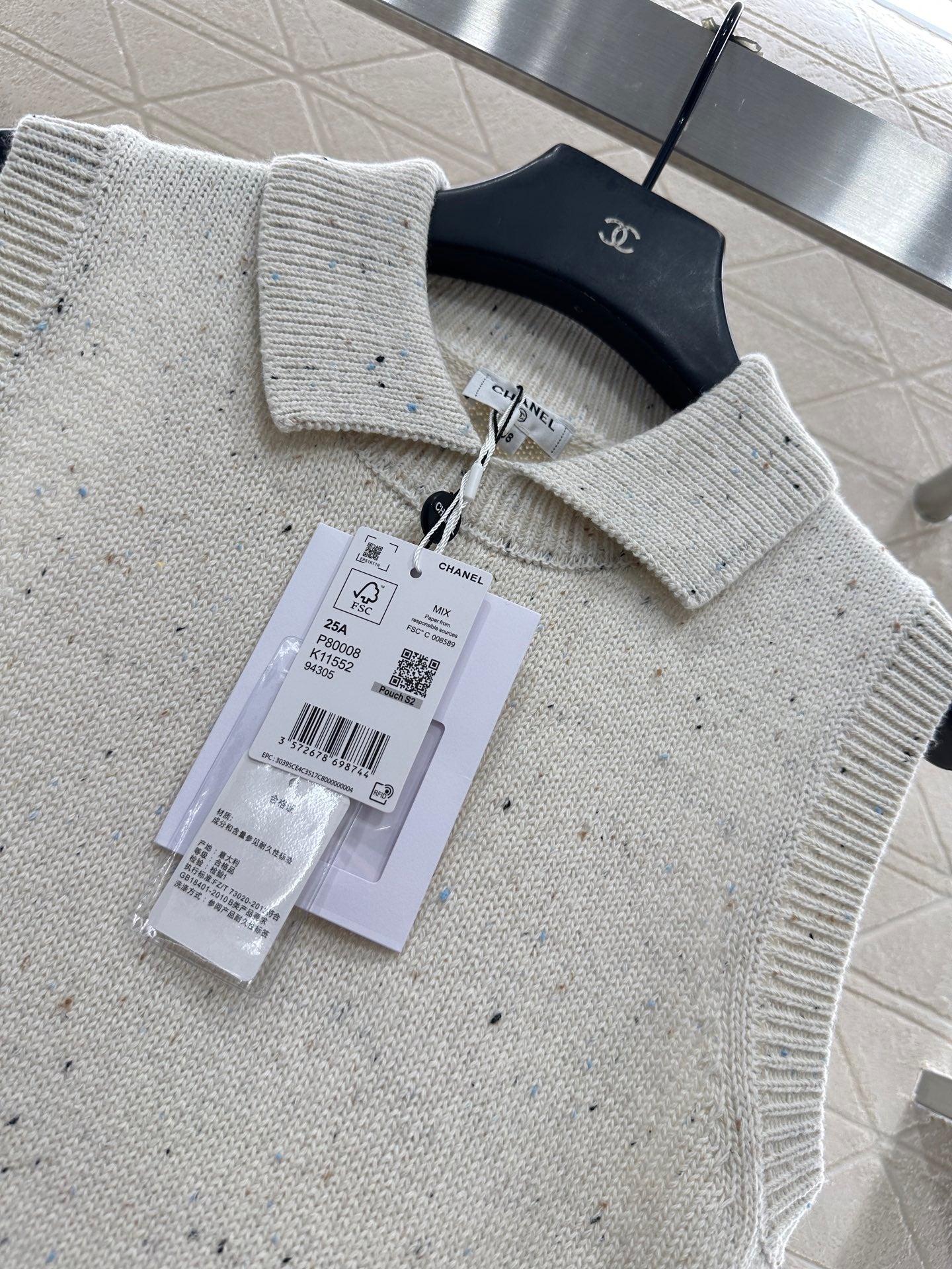 Colorful dot bow knitted vest