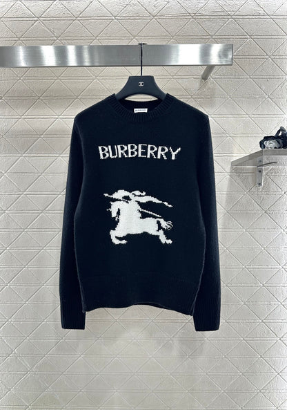 Logo loose pullover sweater