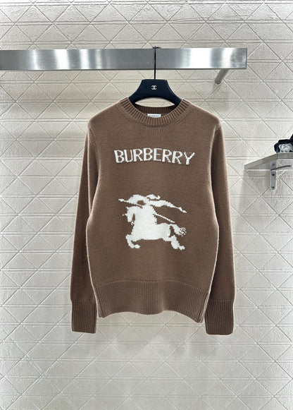 Logo loose pullover sweater