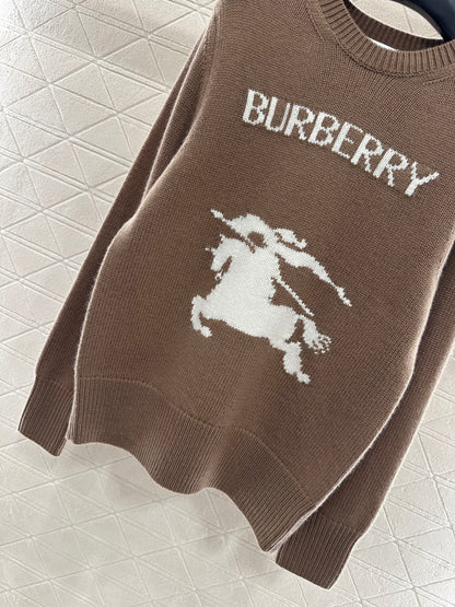 Logo loose pullover sweater