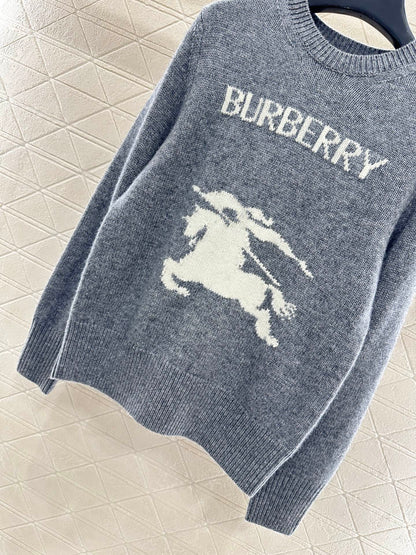 Logo loose pullover sweater