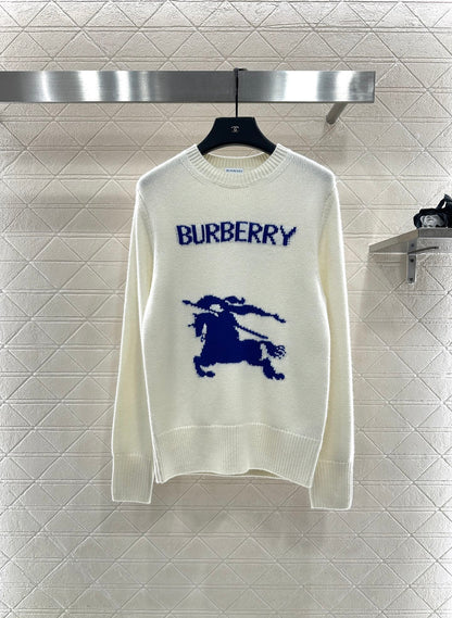 Logo loose pullover sweater