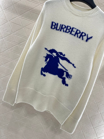 Logo loose pullover sweater