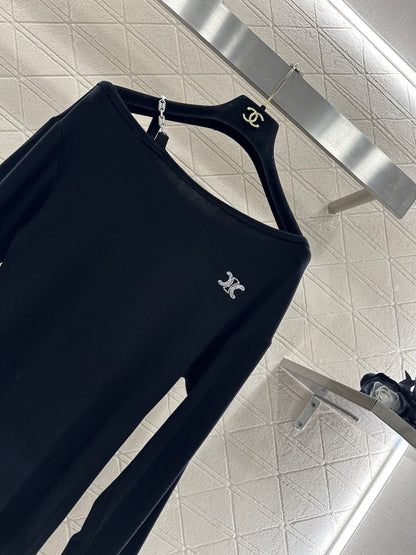 Single shoulder strap top