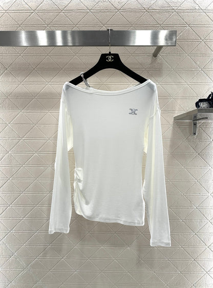 Single shoulder strap top