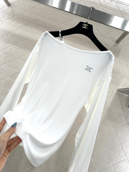 Single shoulder strap top