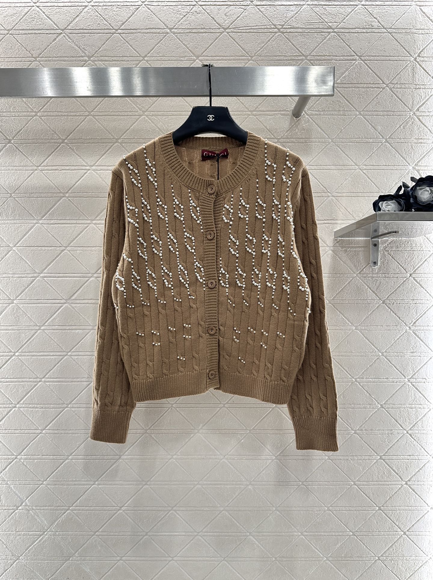 Pearl knitted cardigan