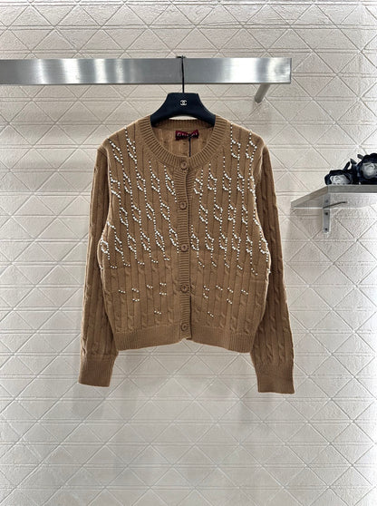 Pearl knitted cardigan