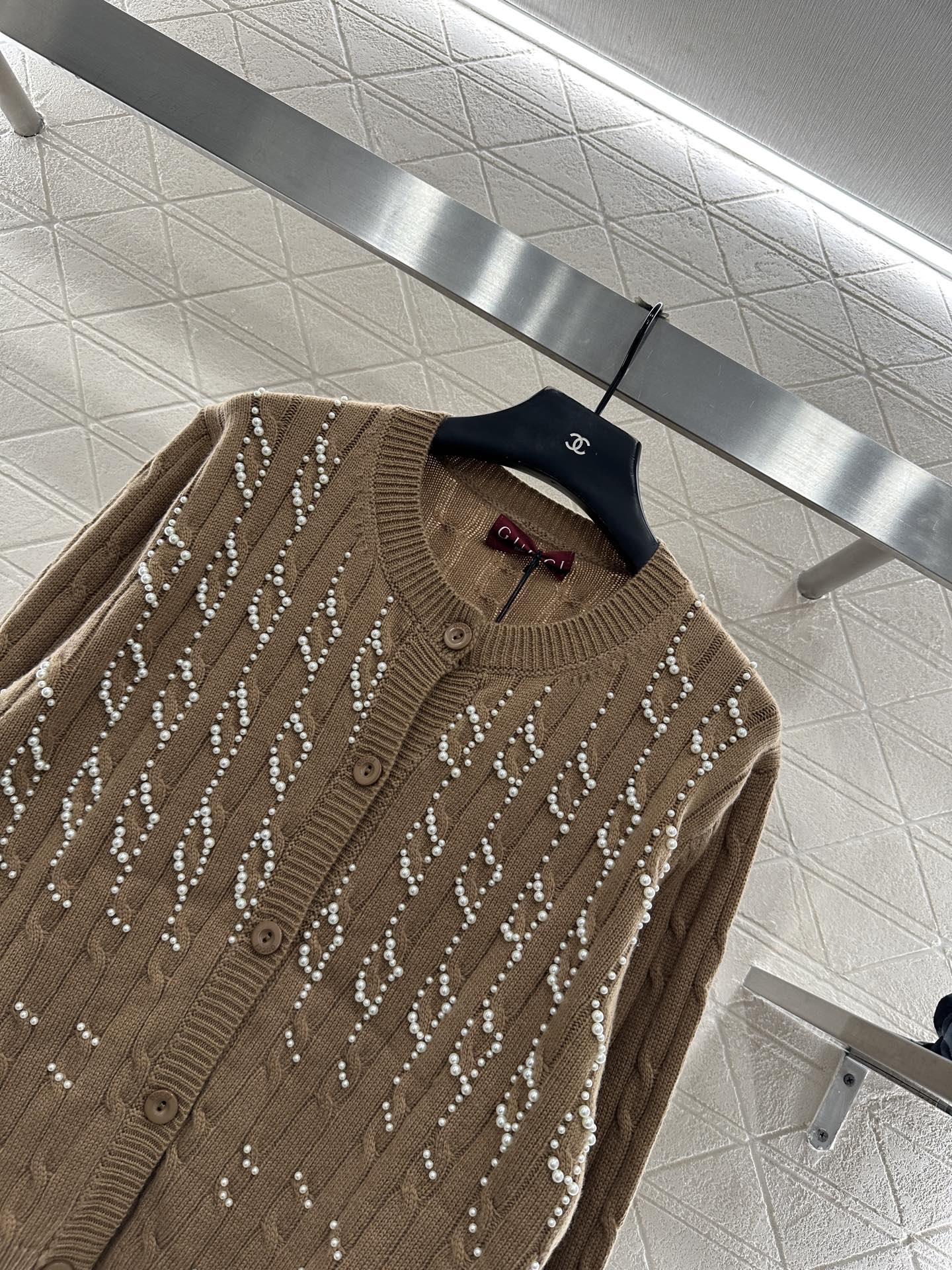 Pearl knitted cardigan