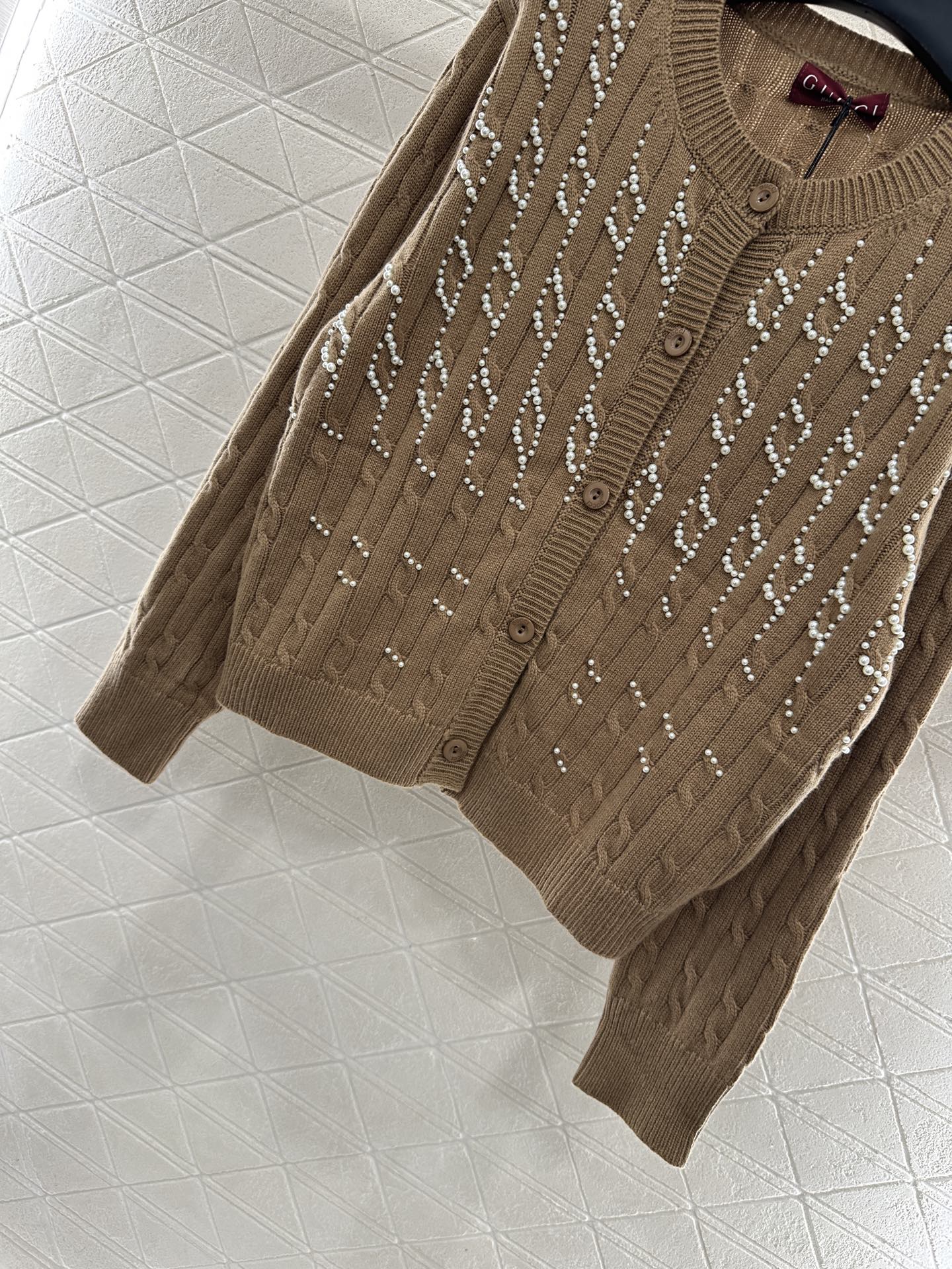 Pearl knitted cardigan