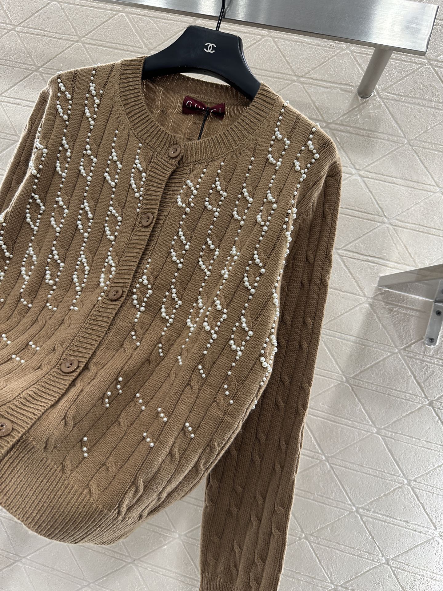 Pearl knitted cardigan