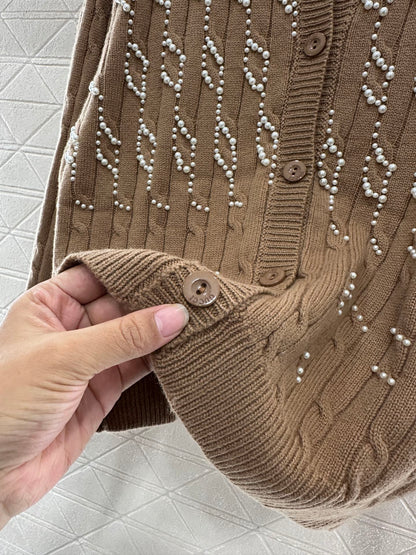 Pearl knitted cardigan