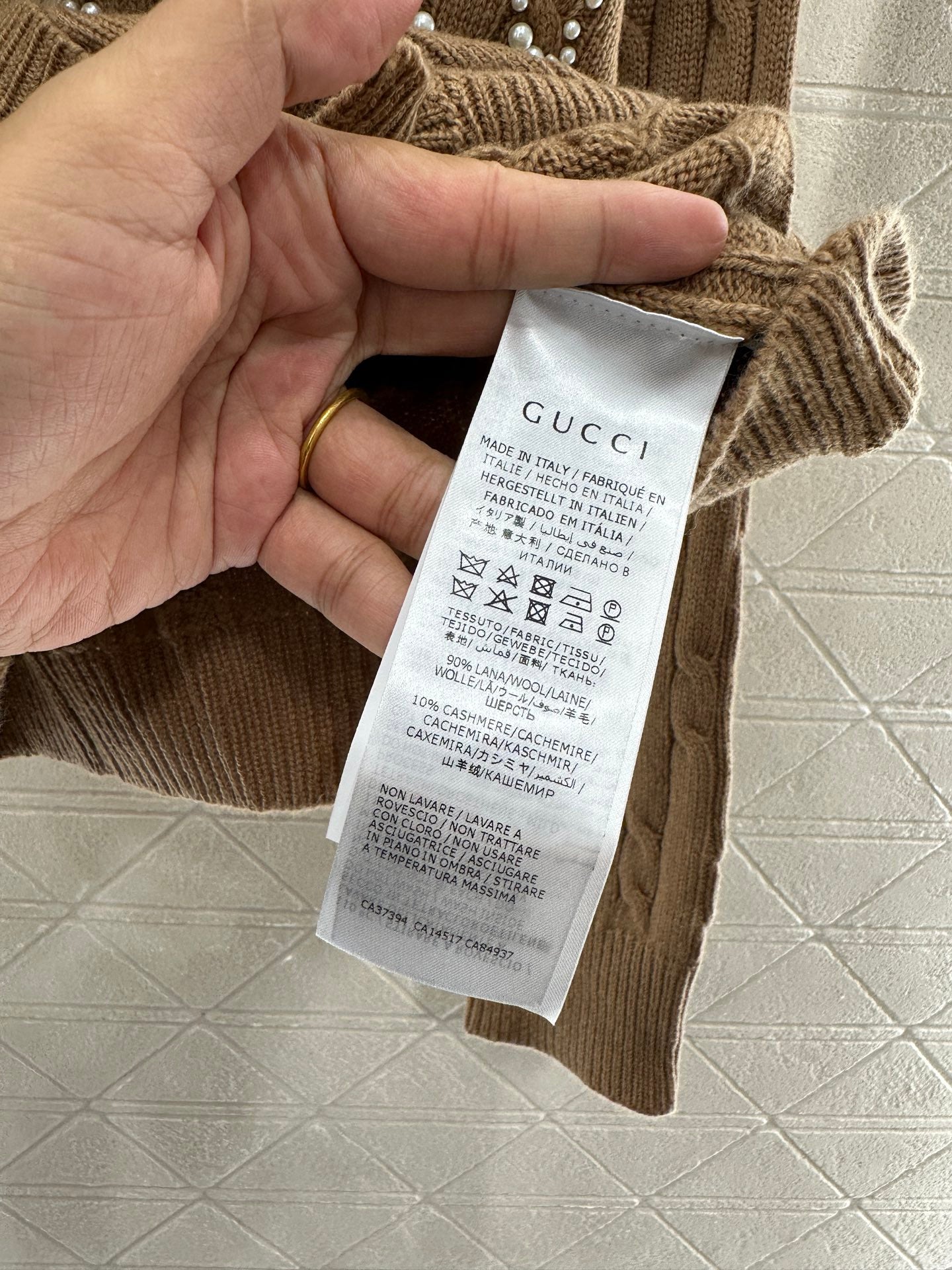 Pearl knitted cardigan